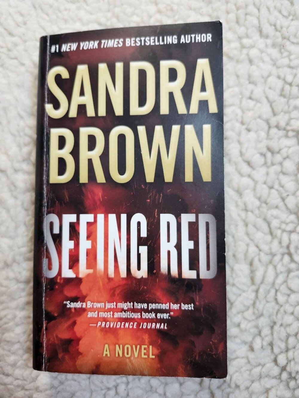 Sandra Brown Seeing Red Paperback 2024 Mass Market Thriller Suspense Novel